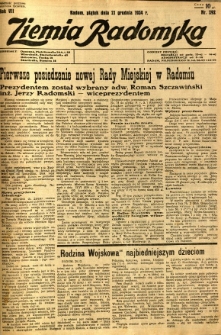 Ziemia Radomska, 1934, R. 7, nr 292