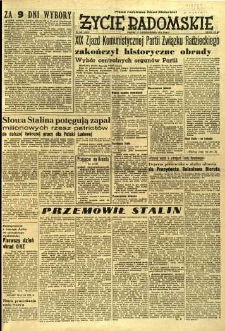 Życie Radomskie, 1952, nr 249