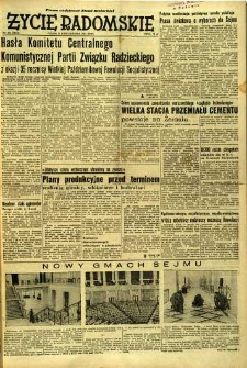 Życie Radomskie, 1952, nr 261