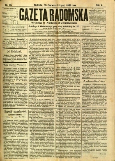 Gazeta Radomska, 1888, R. 5, nr 55