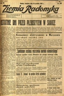 Ziemia Radomska, 1934, R. 7, nr 298
