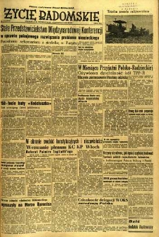 Życie Radomskie, 1952, nr 275