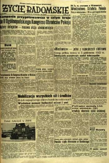 Życie Radomskie, 1952, nr 278