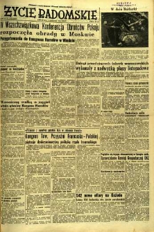 Życie Radomskie, 1952, nr 290