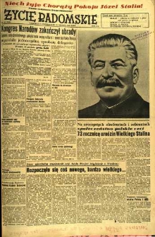 Życie Radomskie, 1952, nr 305