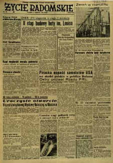 Życie Radomskie, 1954, nr 183
