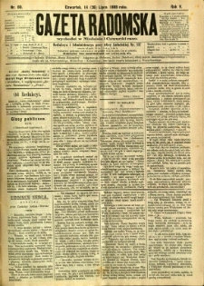 Gazeta Radomska, 1888, R. 5, nr 60