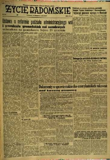 Życie Radomskie, 1954, nr 231