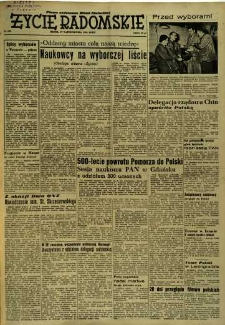 Życie Radomskie, 1954, nr 256