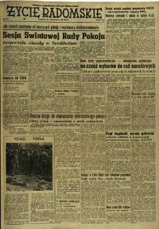Życie Radomskie, 1954, nr 277