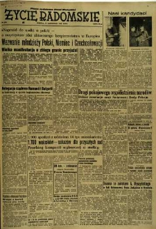 Życie Radomskie, 1954, nr 283