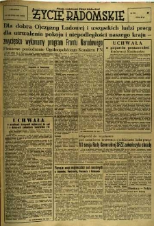 Życie Radomskie, 1954, nr 299