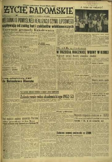 Życie Radomskie, 1953, nr 152