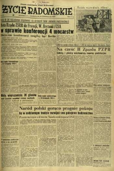 Życie Radomskie, 1953, nr 285