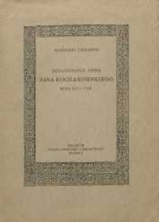 Bibljografia dzieł Jana Kochanowskiego : wiek XVI i XVII