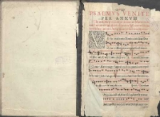 Psalmus Venite par annum…Commune sanctorum pro ecclesijs cathedralibus, collegiatis,[et] particularibus…