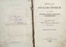 Rituale sacramentorum ac aliarum Ecclesiae Romano-Catholicae caeremoniarum ex rituali synodi provincialis petricoviensis depromptum. Ed. nova, aucta et emendata