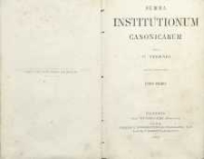 Summa institutionum canonicarum. T. 1