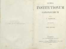 Summa institutionum canonicarum. T. 2