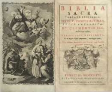 Biblia sacra vulgatæ editionis Sixti V...