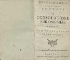 De consolation philosophicae