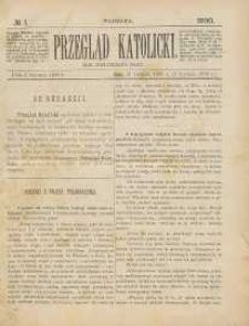 Przegląd Katolicki, 1890, R. 28, nr 1