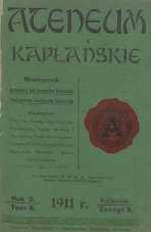 Ateneum Kapłańskie, 1911, R. 3, T. 6, z. 3