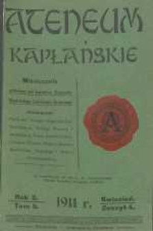 Ateneum Kapłańskie, 1911, R. 3, T. 6, z. 4