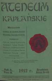 Ateneum Kapłańskie, 1912, R. 4, T. 8, z. 5