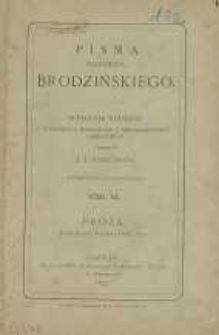 Pisma Kazimierza Brodzińskiego. T. 6 : Proza. Literatura polska (1822-1823)
