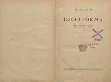 Idea i forma : rzecz o dążeniach sztuki polskiej