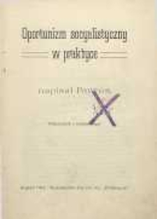 Oportunizm socyalistyczny w praktyce
