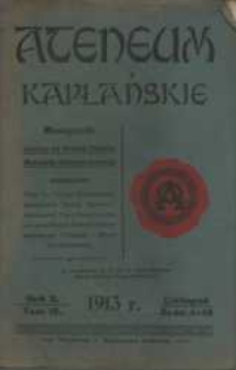 Ateneum Kapłańskie, 1913, R. 5, T. 10, z. 4