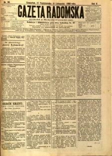 Gazeta Radomska, 1888, R. 5, nr 90