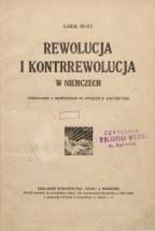 Rewolucja i kontrrewolucja w Niemczech
