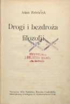 Drogi i bezdroża filozofji