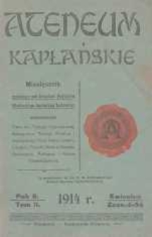 Ateneum Kapłańskie, 1914, R. 6, T. 11, z. 4