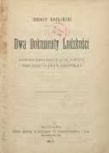 Dwa Dokumenty Ludzkości : (Dziesięcioro Przykazań Bożych i Deklaracja Praw Człowieka)