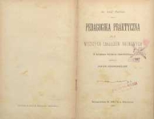 Pedagogika praktyczna dla wyższych zakładów naukowych