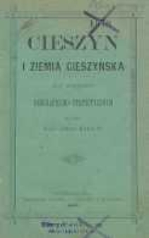 Cieszyn i Ziemia Cieszyńska pod względem geograficzno-statystycznym