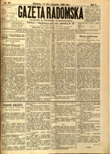 Gazeta Radomska, 1888, R. 5, nr 95