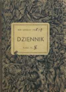 Dziennik na rok szkolny 1936/37 : klasa VII