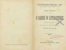 O sądzie w literaturze/ przeł. i uzup. do rzeczy polskich W. M. Kozłowski