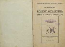 Pomoc wzajemna jako czynnik rozwoju