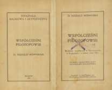 Współcześni filozofowie : wykłady Wygłoszone w Uniwersytecie w Kopenhadze w jesieni roku 1902