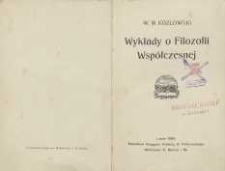 Wykłady o filozofii współczesnej