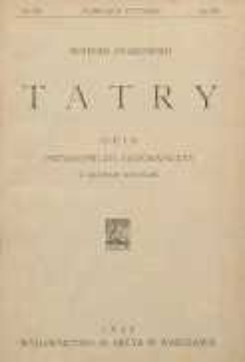 Tatry : opis przyrodniczo - geograficzny