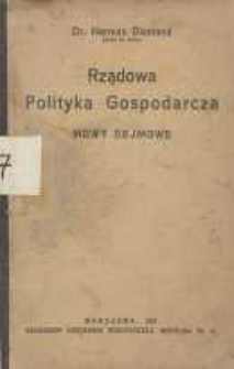 Rządowa polityka gospodarcza