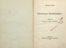 Ewolucya syndykatów Cz.1; Syndykat w walce z przesileniem