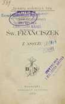 Św[ięty] Franciszek z Assyżu